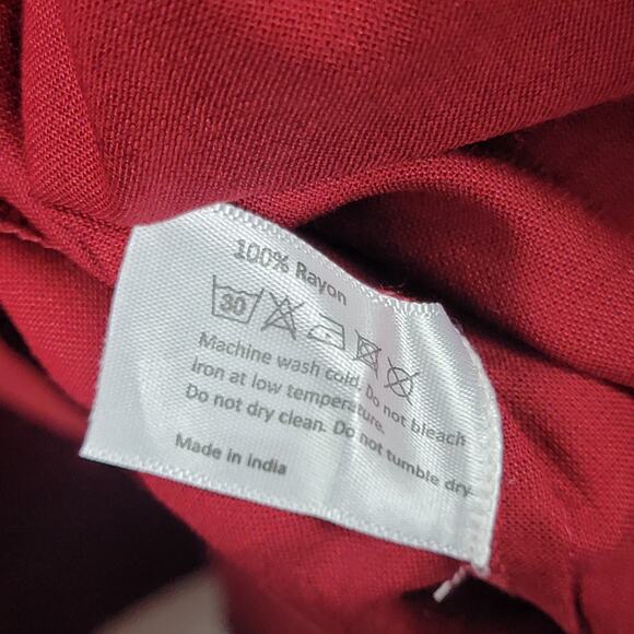 Bohemian Cardigan OS Kimono Sleeves Crotchet Open Front Burgundy Cover Up Casual - Picture 7 of 9